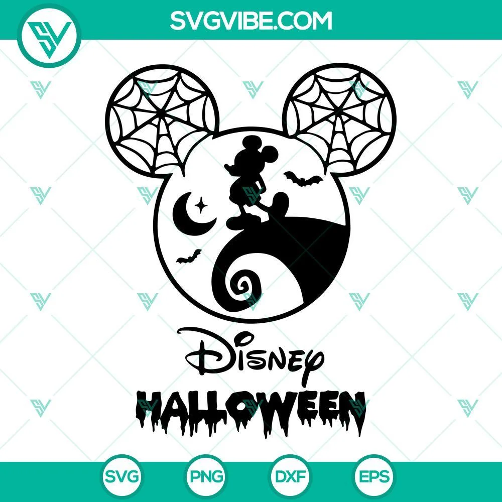 Disney, Halloween, SVG Files, Disney Mickey Halloween SVG Download, Mickey 1