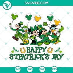 Disney, St Patrick's Day, SVG Files, Disney Mouse And Friends Happy St Patricks 2