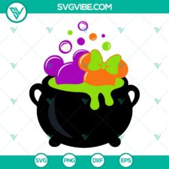 Disney, Halloween, SVG Files, Disney Mouse Ears Halloween Cauldron SVG Download 23