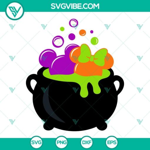 disney mouse ears halloween cauldron svg png dxf eps cricut silhouette vector clipart 7 mockup