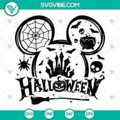 Disney, Halloween, SVG Files, Disney Mouse Ears Halloween SVG Files PNG DXF EPS 2