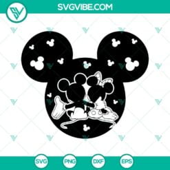 Disney, SVG Files, Disney Mouse Head Couple SVG Images, Mickey And Minnie Love 16