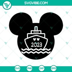 disney mouse head cruise 2023 svg bundle disney family vacation svg family cruise trip svg png dxf eps cut files 6 mockup