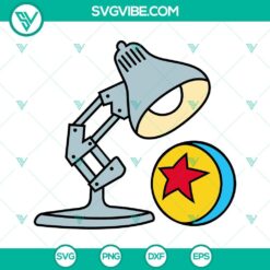 Disney, SVG Files, Disney Pixar Lamp And Ball SVG Download, Toy Story Luxo Ball 2