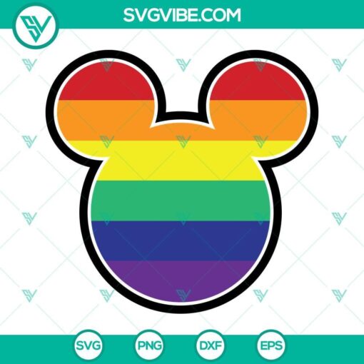 disney pride lgbtq svg mickey head pride svg mickey lgbt pride svg gay pride svg 8 mockup