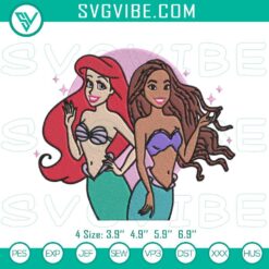 Disney Embroidery Designs, Embroidery Designs, Disney Princess Ariel Embroidery 10