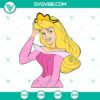 Disney Princess Aurora SVG with Sleeping Beauty silhouette, perfect for crafts and projects.