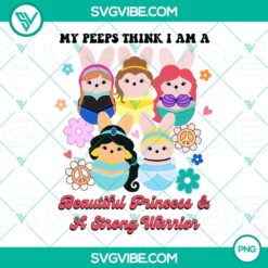Disney Princess and Warrior Easter Bunny PNG images, perfect for Easter designs featuring princesses and warriors in a beautiful and strong theme.