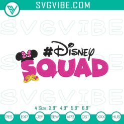 Disney Embroidery Designs, Embroidery Designs, Disney Squad Minnie Embroidery 19