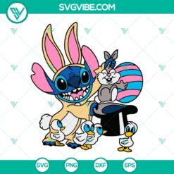 Easter, SVG Files, Disney Stitch Easter Bunny SVG File, Stitch Easter Egg SVG 5