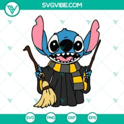 Disney, Movies, SVG Files, Disney Stitch Harry Potter SVG Image PNG DXF EPS 11