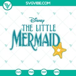 Disney, SVG Files, Disney The Little Mermaid Logo SVG Download, Ariel Princess 15