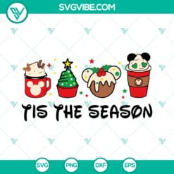 Christmas, Disney, SVG Files, Disney Tis The Season Christmas SVG File, Mickey 2