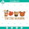 Disney Tis The Season SVG Download with Fall Coffee Latte Pumpkin Images for Autumn crafting projects.