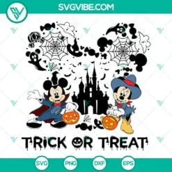 Disney, Halloween, SVG Files, Disney Trick Or Treat SVG Image, Happy Halloween 2