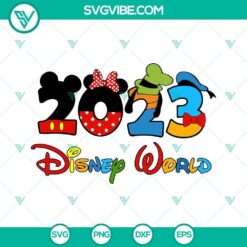 Disney, SVG Files, Disney World 2023 SVG File, Disney Family Trip SVG Images, 2