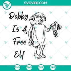 Movies, SVG Files, Dobby Is A Free Elf Sock SVG Images, Dobby Harry Potter SVG 13