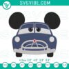 Doc Hudson Mickey Ears embroidery design featuring Disney Cars character, ideal for Disney enthusiasts.