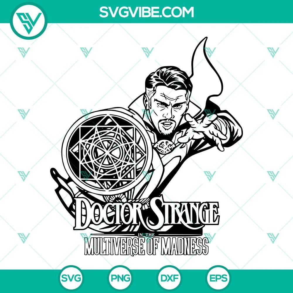 Movies, SVG Files, Doctor Strange 2 SVG File, Doctor Strange In The Multiverse 1