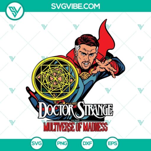 doctor strange in the multiverse of madness svg png dxf eps cut files 10 mockup