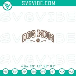 Dog mom embroidery file with "Dog Mama" pattern. Perfect for DIY crafts and personalized gifts for dog loving moms.