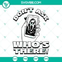 Halloween, SVG Files, The Killer Est 1996 Ghostface SVG File, Ghost Face Scream 4