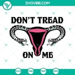 SVG Files, Trending, Uterus Middle Finger Svg, Don’t Tread On Me Uterus Svg, 3