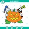 Donald Duck and Goofy pumpkin Halloween SVGs ideal for Cricut. Perfect for crafting projects and festive decorations. Download now!