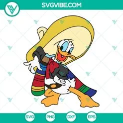 Disney, SVG Files, Donald Duck Sombrero Cinco De Mayo SVG Files, Mexican SVG 2