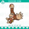 Embroidery Designs, Donkey Kong Face Downloadable Embroidery Artwork Donkey 14