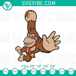 Embroidery Designs, Donkey Kong Embroidery File Downloads Donkey Kong 5