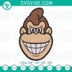 Embroidery Designs, Donkey Kong Machine Embroidery Design File Donkey Kong 3