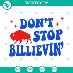 Christmas, SVG Files, Dont Stop Billievin SVG Image, Buffalo Bills Christmas 3