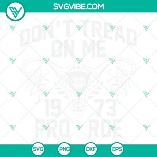 dont tread on me uterus svg 1973 pro roe svg pro choice svg 9 mockup