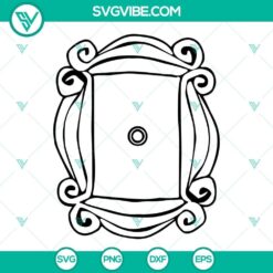 door frame svg friends tv show svg yellow frame svg digital files silhouette cricut 3 mockup