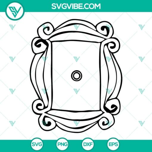 door frame svg friends tv show svg yellow frame svg digital files silhouette cricut 3 mockup