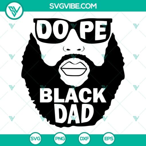 dope black dad svg bald bearded man svg black man with beard svg afro king father s day svg 10 mockup