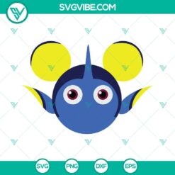 Dory Mickey Ears SVG Images PNG DXF EPS Cut Files