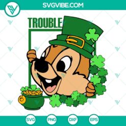 Disney, St Patrick's Day, SVG Files, Double Trouble SVG Download, Chip And Dale 15