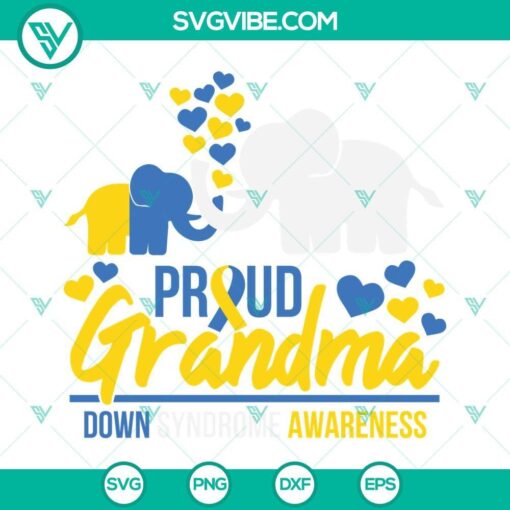 down syndrome awareness svg proud grandma svg down syndrome svg 5 mockup