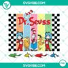 Three Dr. Seuss cartoon characters from "One Fish Two Fish Red Fish Blue Fish" available for download as PNG for Dr. Seuss Day celebration.