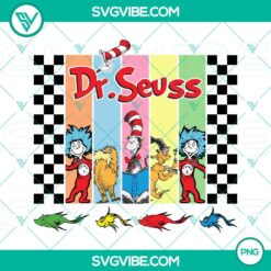 Dr Seuss Cartoon Characters PNG Download, One Fish Two Fish Red Fish Blue Fish PNG Download, Dr Seuss Day PNG Download
