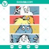 Dr Seuss Characters SVG Files including The Cat In The Hat design, perfect for Dr Seuss Day projects and crafts.