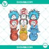 Colorful Dr Seuss Easter Bunny and Peeps PNG images for Read Across America activities. Downloadable PNG files.
