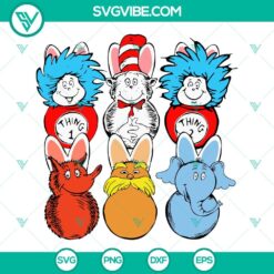 Cartoons, Easter, SVG Files, Dr Seuss Easter Bunny SVG Files, Funny Peeps SVG 4