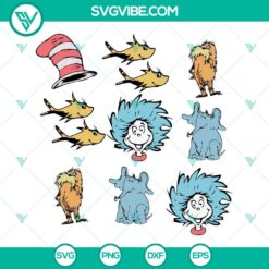 Dr Seuss Elements SVG Images, Read Across America SVG Images, Dr Seuss Day SVG File 6