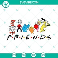 National Read Across America Day, SVG Files, Dr Seuss Friends SVG Image, The 12