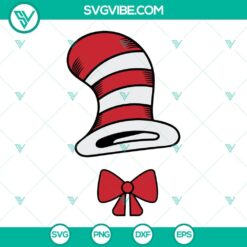 National Read Across America Day, SVG Files, Dr Seuss Hat SVG Image, Cat In The 2