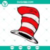 Dr Seuss SVG bundle featuring Cat in the Hat, Thing One, and Thing Two. Perfect for DIY projects and crafts.