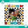Dragon Ball 100 days of school PNG design featuring iconic characters for shirt printing, download now.